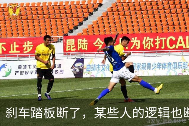刹车踏板断了，某些人的逻辑也断了